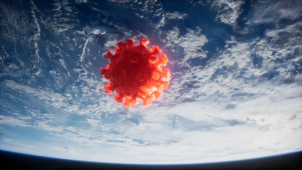 Coronavirus COVID-19 on the Earth Orbit alt