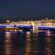 Night Fires Of Palace Bridge Of St. Petersburg - VideoHive Item for Sale