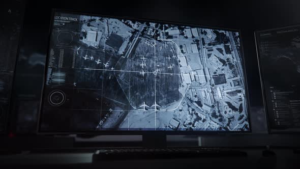 Scan Of Air Base Territory Map Obtained By Satellite In New Spy Software alt