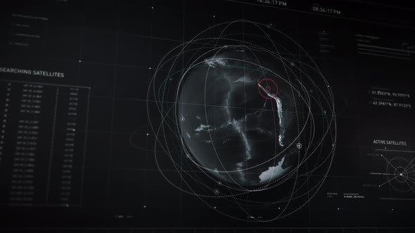 Preparing forecast data. Gaining access to active satellites over Peru. UI alt