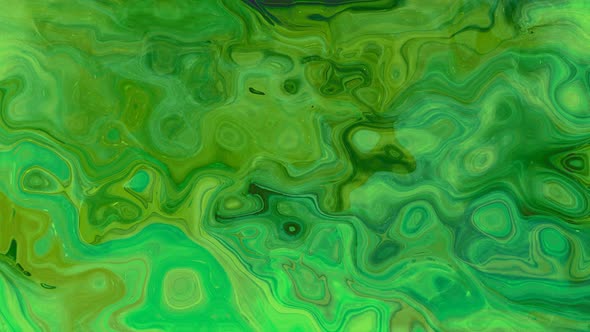 Abstract Background Green color Marble Liquid Animation