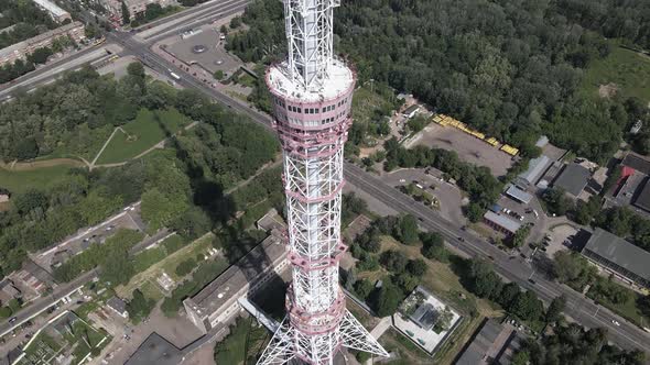 Kyiv. Ukraine: TV Tower. Aerial View.