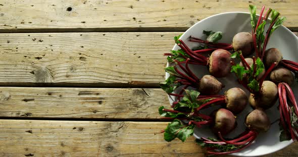 Close-up of kohlrabi in bowl