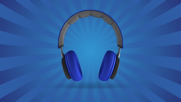 3d Headphone With Background