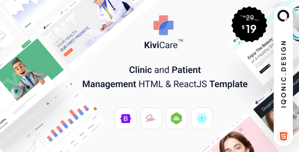 KiviCare(TM) - Clinic And Patient Management HTML & ReactJS Template