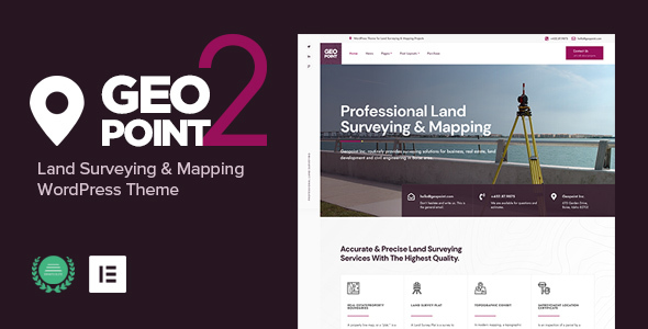 Geopoint - Land Surveying & Mapping WordPress Theme
