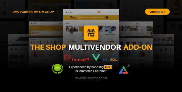 The Shop Multivendor Add-on