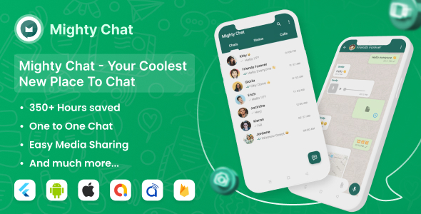 Mighty Chat- Chat App With Firebase Backend + Agora.io