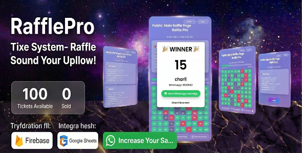 RaffleFlow - HTML5 Raffle, Lottery & Giveaway System with WhatsApp