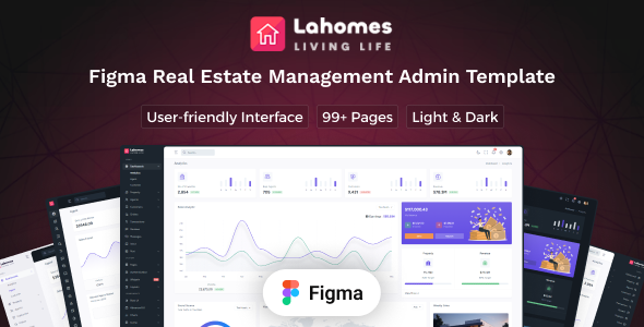 Lahomes - Real Estate Management Figma Admin Template