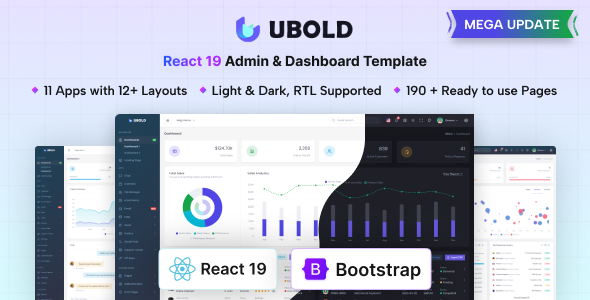 UBold - React Admin & Dashboard Template (React 19)