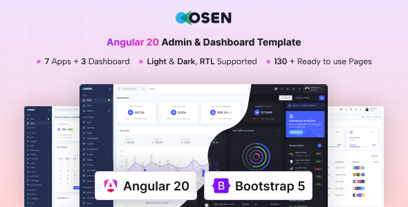 Osen - Angular 20 Admin & Dashboard Template