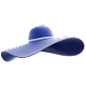 Semi Realistic 3D Floppy Hat – Wide-Brim Elegant Headwear - 3DOcean Item for Sale