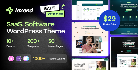 Lexend - Software, SaaS & Startup WordPress Theme