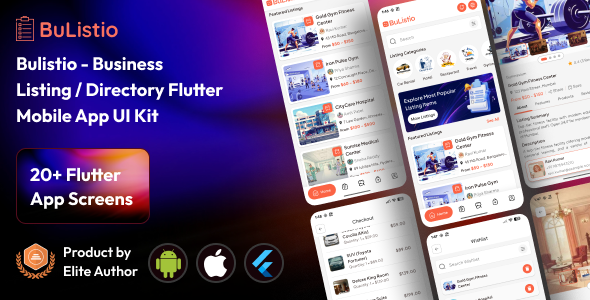 Bulistio - Multivendor Business Listings / Directory Flutter UI Kit