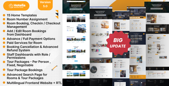 Hotelia - Hotel Booking Management Website