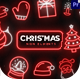 Christmas Neon Icons - VideoHive Item for Sale