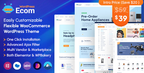 Ecom - Multipurpose WooCommerce WordPress Theme