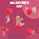 Valentine’s Day 3D Icons - 3DOcean Item for Sale