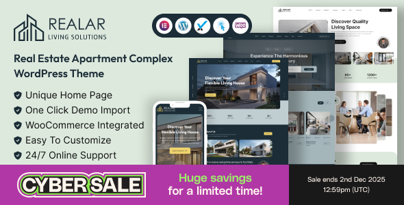 Realar - Real Estate WordPress Theme