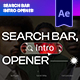 Search Bar Intro Opener - VideoHive Item for Sale