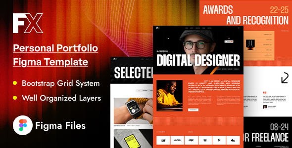 Ferox - Personal Portfolio Figma Template