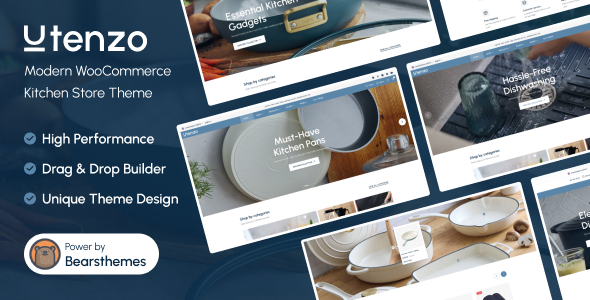 Utenzo – Modern Kitchen Store Theme for Shopify
