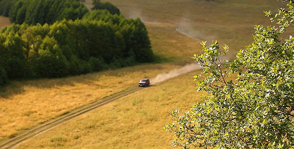 Car On Country Road