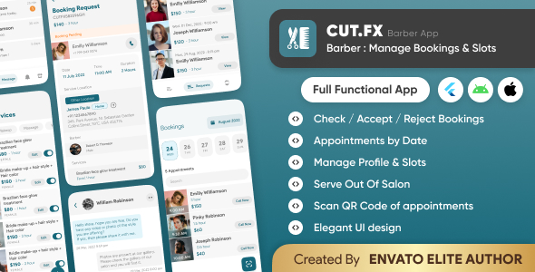 CutFX : Barber App - Manage Salon Bookings & Slots