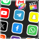 Animated Social Media Icons I | FCPX - VideoHive Item for Sale