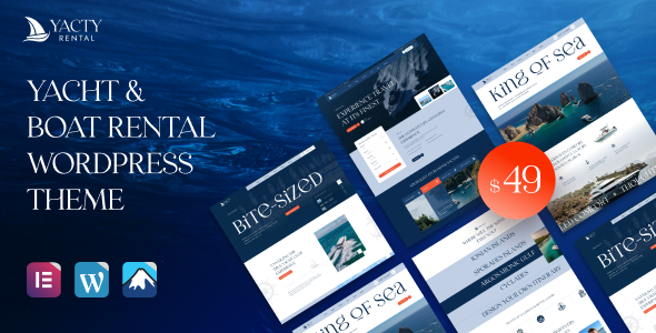 Yacty - Yacht & Boat Rental WordPress Theme
