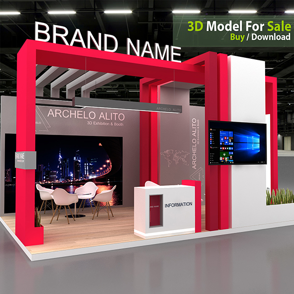 Exhibition Stall 3d Model