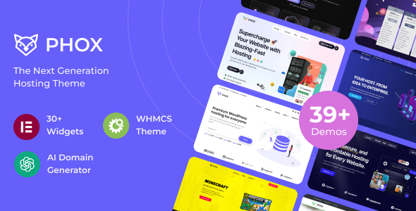 Phox - Hosting WordPress & WHMCS Theme
