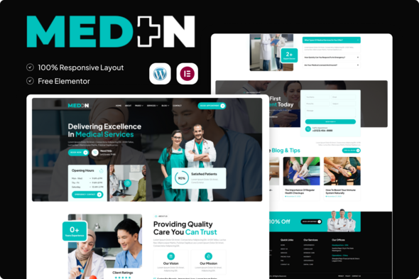 Meden - Health & Medical Elementor Template Kit