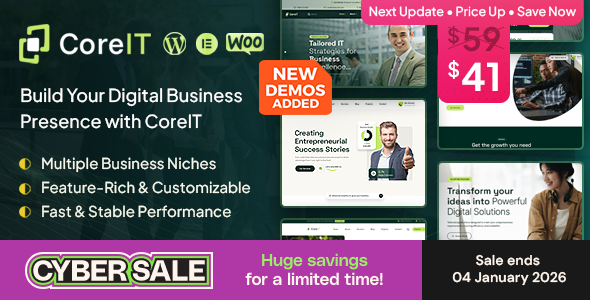 Core IT – Corporate & Consulting Business WordPress Theme