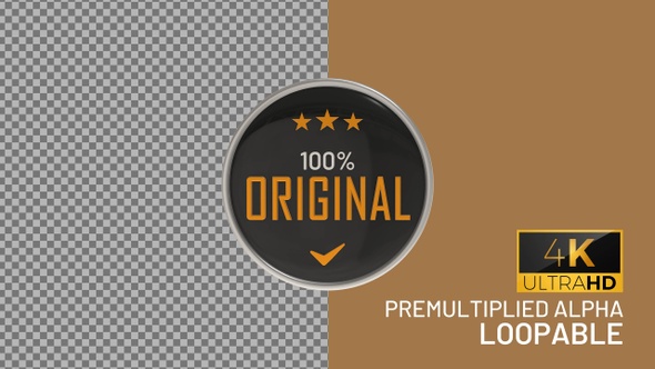 100% percent Original Badge