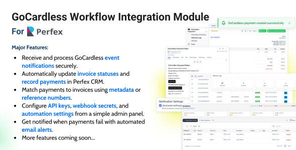 GoCardless Workflow Integration Module for Perfex CRM