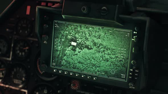 Military Attack Helicopter Engaging Enemy Battle Tank During Warfare Operation alt