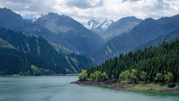 Lake and mountain