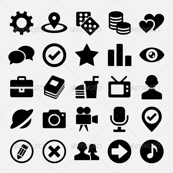 Social net icons set