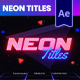Neon Titles - VideoHive Item for Sale