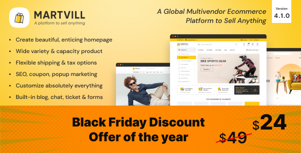 Martvill - A Global Multivendor Ecommerce Platform to Sell Anything