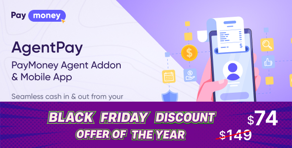 AgentPay - PayMoney Agent Addon & Mobile App