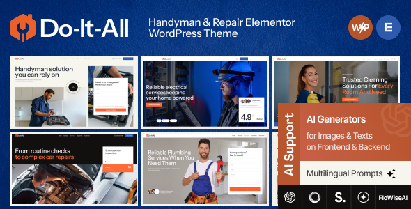 Do-It-All - Handyman & Repair Elementor WordPress Theme