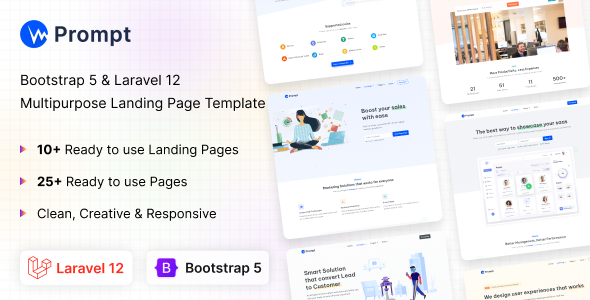 Prompt - Modern & Multipurpose Laravel 12 Template