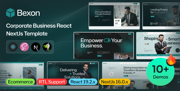 Bexon - Corporate Business React NextJs Template
