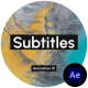 Subtitles - VideoHive Item for Sale