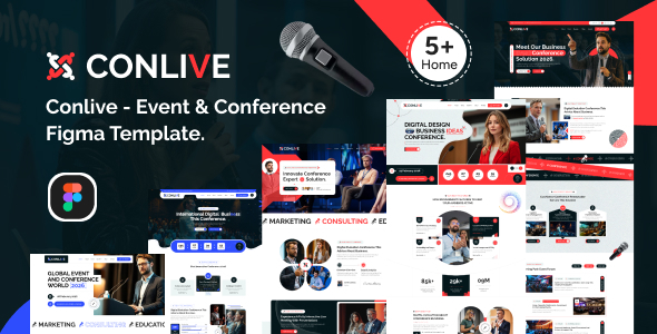 Conlive - Event & Conference Figma Template.