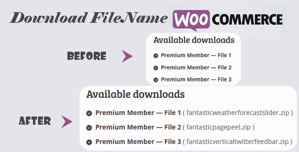 Download File Name for WooCommerce
