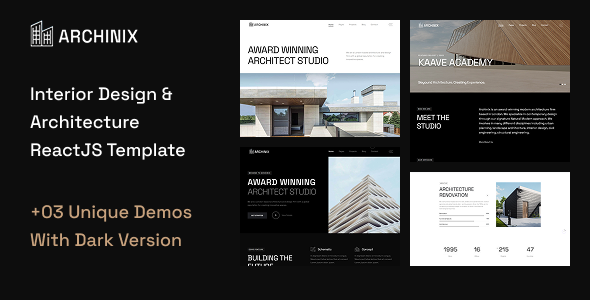 Archinix – Architecture & Interior Design React Template